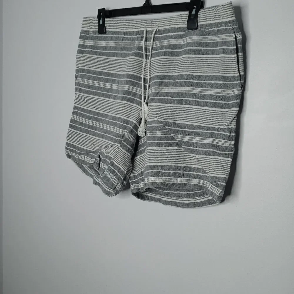 J. Jill linen strip shorts size medium